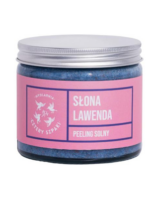 Exfoliating scrub salty lavender with sea salt and Himalayan salt Mydlarnia Cztery Szpaki