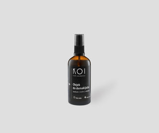 Koi make up remover oil with avocado, raspberry, and sea buckthorn for skincare