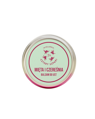 Balsam do ust Mięta i Czereśnia Mydlarnia Cztery Szpaki
