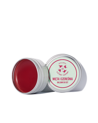 Balsam do ust Mięta i Czereśnia Mydlarnia Cztery Szpaki
