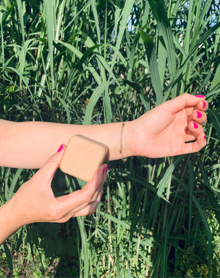 Gently tanning body balm bar with bacuri butter and eco glitter Auna_1 - 3