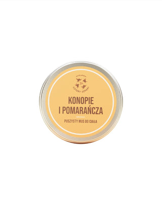 Mus do ciała konopie i pomarańcza z olejkiem eterycznym z imbiru Mydlarnia Cztery Szpaki
