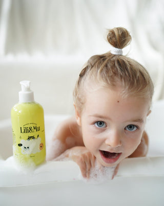 Lili&Mu natural moisturising baby bath foam with aloe extract