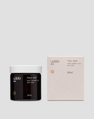 Facial Mask with White Clay, Tsubaki Oil, and Vitamin E Uddo