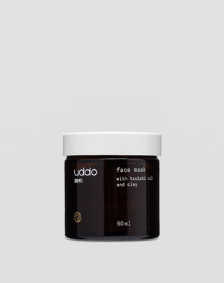 Facial Mask with White Clay, Tsubaki Oil, and Vitamin E Uddo