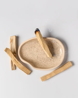Kukka Palo Santo handmade ceramic coaster