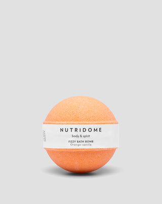 Sparkling bath ball with nourishing oils to moisturize the skin Nutridome Orange Vanilla - 3