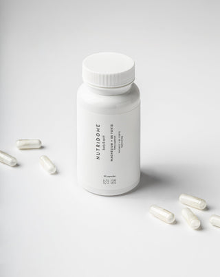 magnesium + b6 forte tablets for leg cramps, calves, fatigue and stress nutridome 60 capsules_1 - 2
