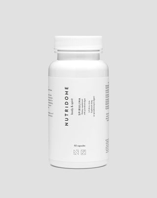 Nutridome Spirulina tablets with marine algae for body detox 60 capsules - 1