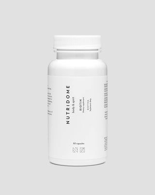 Biotyna w kapsułkach  2500 mcg witaminy H na włosy, skórę i paznokcie Nutridome 60 szt. - 1