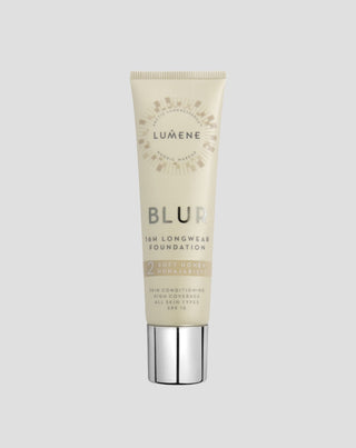 Lumene Blur 2 Soft Honey up to 16h high coverage smoothing foundation with SPF 15 - 1