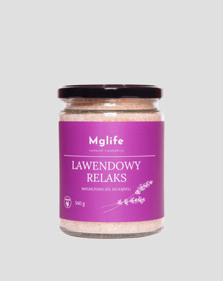 Magnesium Bath Salt with Epsom Salt and Essential Oil Lavender Relaxation Mglife