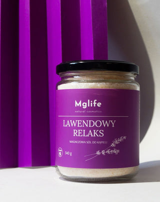 Magnesium Bath Salt with Epsom Salt and Essential Oil Lavender Relaxation Mglife
