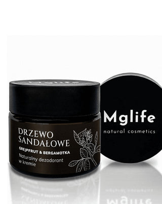 Cream Deodorant Sandalwood, Grapefruit, and Bergamot Mglife - 4
