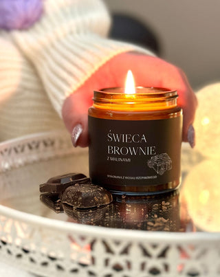 Mglife Raspberry Brownie scented vegan rapeseed candle 120 ml - 3