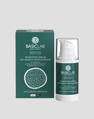 Spot serum for microinflammatory lesions with 7% AHA/BHA, 3% azelaic acid and lactoferrin BasicLab - 1