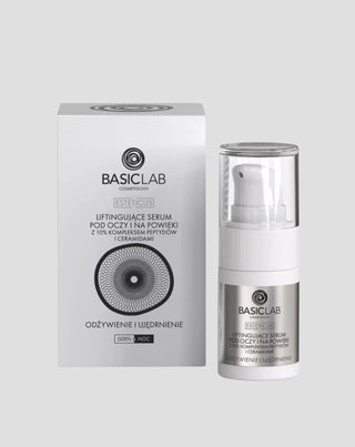 Lifting eye and eyelid serum with 10% peptide complex and ceramides BasicLab - 1