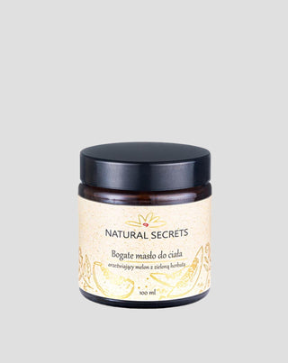 Natural Secrets body butter with natural oils with melon and green tea scent - 1