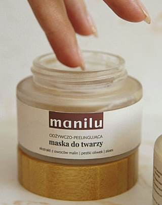Nourishing Exfoliating Face Mask with Olive Seed and Macadamia Oil Manilu - 3