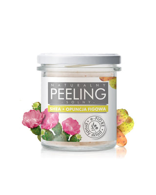 Natural salt scrub with prickly pear shea butter and vitamin E strongly firming E-Fiore - 1