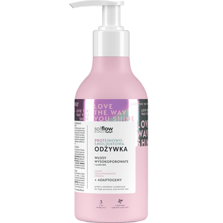 Protein-Emollient Conditioner for High-Porosity and Fragile Hair so!flow - 1