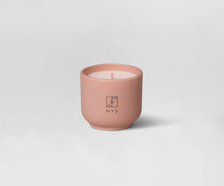 Mys vanilla and cotton candy scented soy candle in a ceramic pot - 3