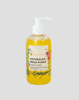 Gentle bath liquid for children Natural Mega Foam with sea buckthorn oil Natura Option