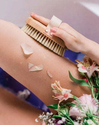 Bamboo Agave Body Massage Brush Crystallove - 2