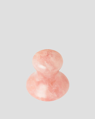 Facial massage mushroom made of natural rose quartz Crystallove_3