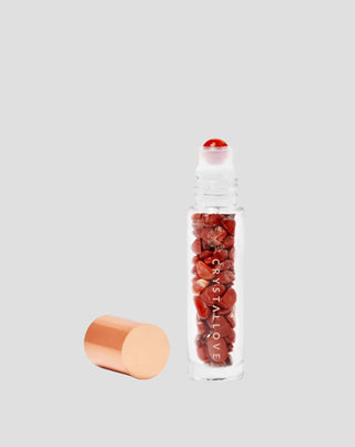 Bottle with crystals for oil – red jasper Crystallove - 1