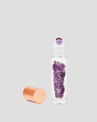 Bottle with crystals for oil – amethyst Crystallove - 1