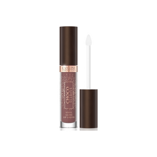 Eveline 02 Toffee Chocolate Deep Cherry liquid lipstick with glossy lips effect - 1