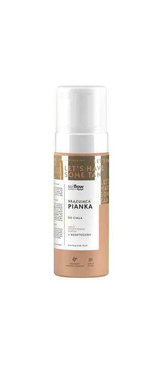 Natural Moisturising Bronzing Body Foam with Coconut and Mango Scent so!flow - 1