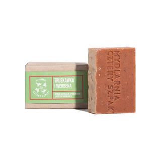 Peeling Bar Soap Strawberry and Verbena with Strawberry Seeds Mydlarnia Cztery Szpaki - 1
