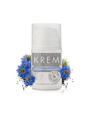 Natural face cream with black cumin oil for eczema, eczema and blemishes E-Fiore - 1