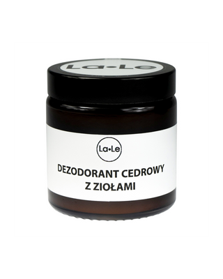 Organic deodorant in cream - Cedar with herbs antibacterial action, soothing irritation La-Le - 1