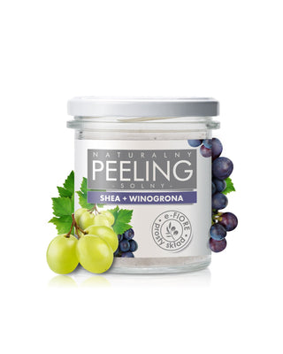Natural grape salt scrub with shea butter coconut oil and vit. E-Fiore - 1
