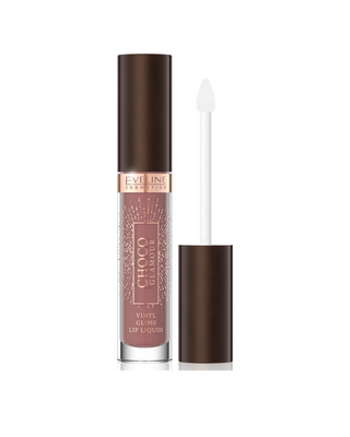 Eveline 03 Toffee Chocolate Choco Glamour liquid lipstick with glossy lips effect - 1