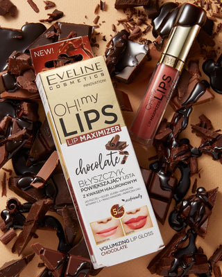 Oh! chocolate lip plumping lip gloss with hyaluronic acid Eveline My Lips Lip Maximizer - 2