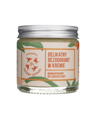 Delicate deodorant in cream tangerine, without soda Mydlarnia Cztery Szpaki - 1