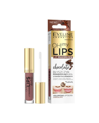 Oh! chocolate lip plumping lip gloss with hyaluronic acid Eveline My Lips Lip Maximizer - 1