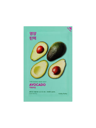 Cotton Sheet Mask with Avocado Extract Pure Essence Holika Holika - 1