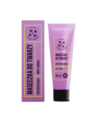 Purifying face mask Myrtle and berry with white clay, Mydlarnia Cztery Szpaki - 1