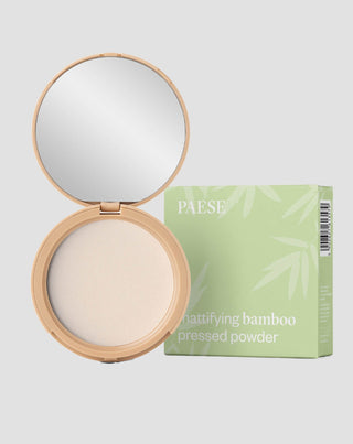 Paese mattifying pressed bamboo powder enriched with silk powder to absorb sebum - 1