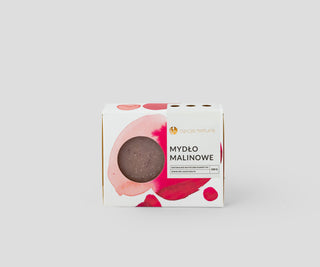 100% Natural Raspberry Soda Bar Soap with Traditional Oils Opcja Natura - 1