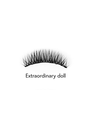 Bamm!Lashes Extraordinary Doll 2D false strip eyelashes for repeated use natural effect - 2