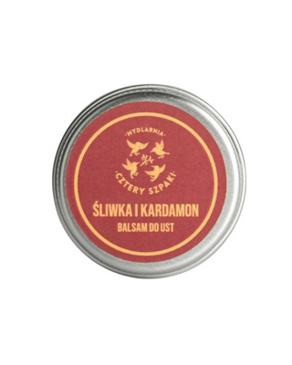 Plum and Cardamom lip balm for chapped and cracked lips, Four Spikes Soap House - 1