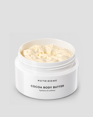 Cocoa Butter Body Cream with ceramides natural oils, and Vitamin E Nutridome