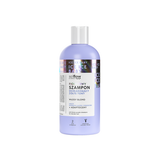 Violet shampoo to cool yellow tones for blonde hair with vegan keratin so!flow - 1