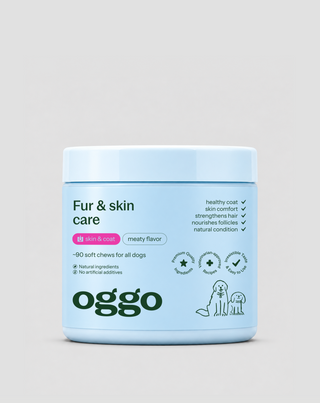 Coat and Skin Supplement for Dogs Fur &amp; Skin Oggo 180 g